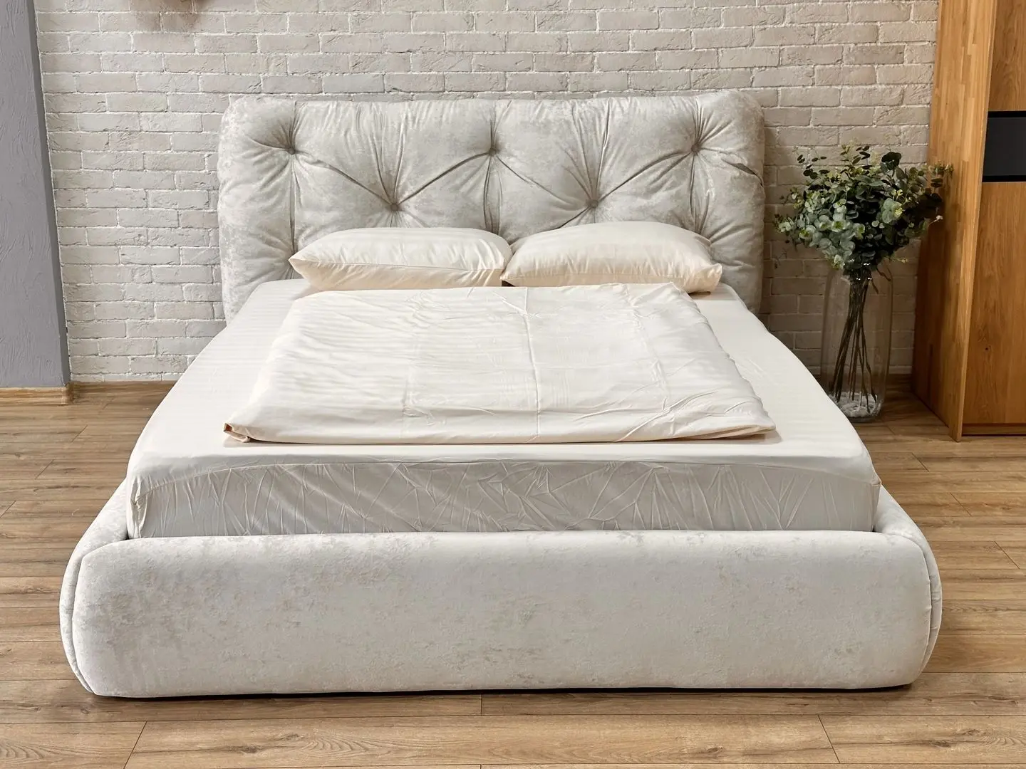 Кровать Charmbed Premium Florence Malibu 11 160x200 (Light Gray) - 2