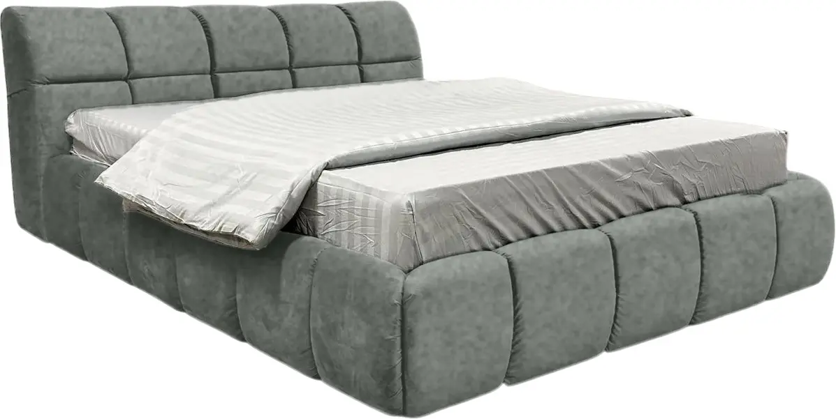 Кровать Charmbed Premium Jenny 160x200 Malibu 04 (Grey) - 2