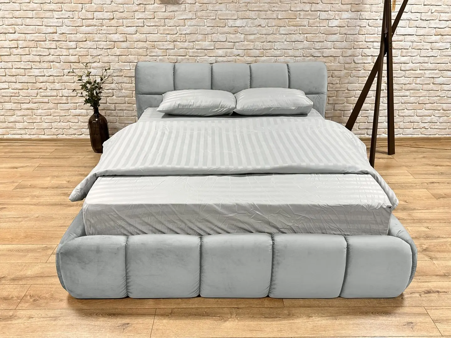Кровать Charmbed Premium Jenny Laguna 42 160x200 (Light Gray) - 2