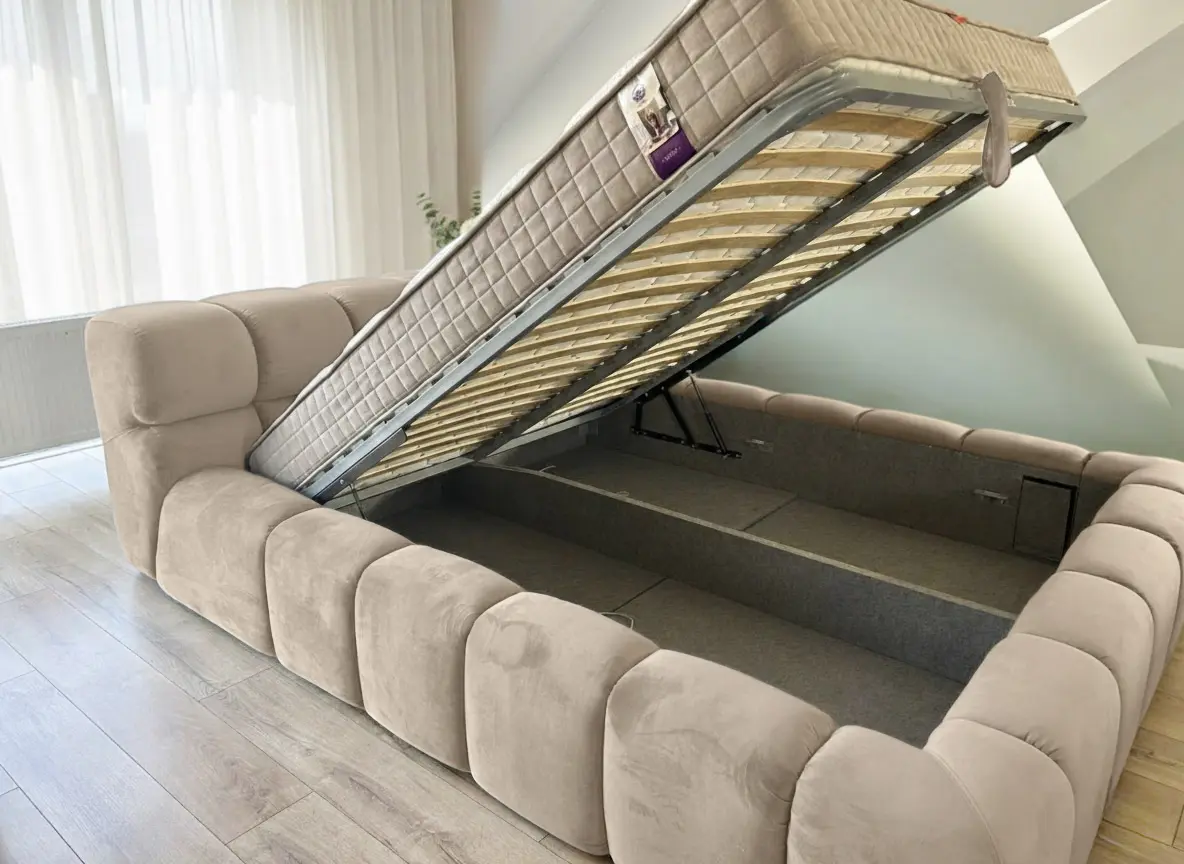 Кровать Charmbed Premium Kelly 160x200 Laguna 07 (Beige) - 4
