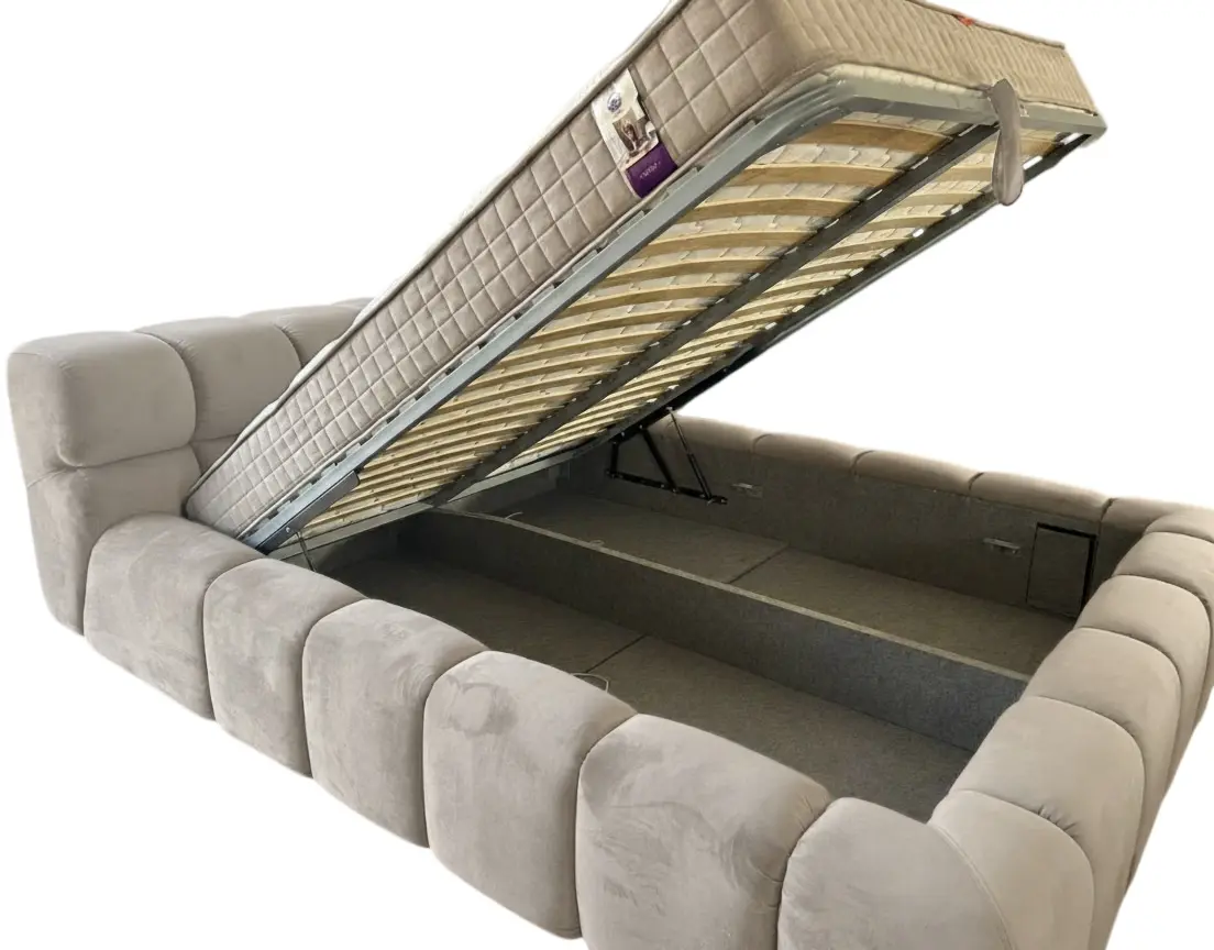 Кровать Charmbed Premium Kelly 160x200 Laguna 08 (Gray-Beige) - 3