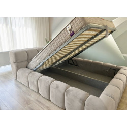 Кровать Charmbed Premium Kelly 160x200 Laguna 08 (Gray-Beige) Thumb
