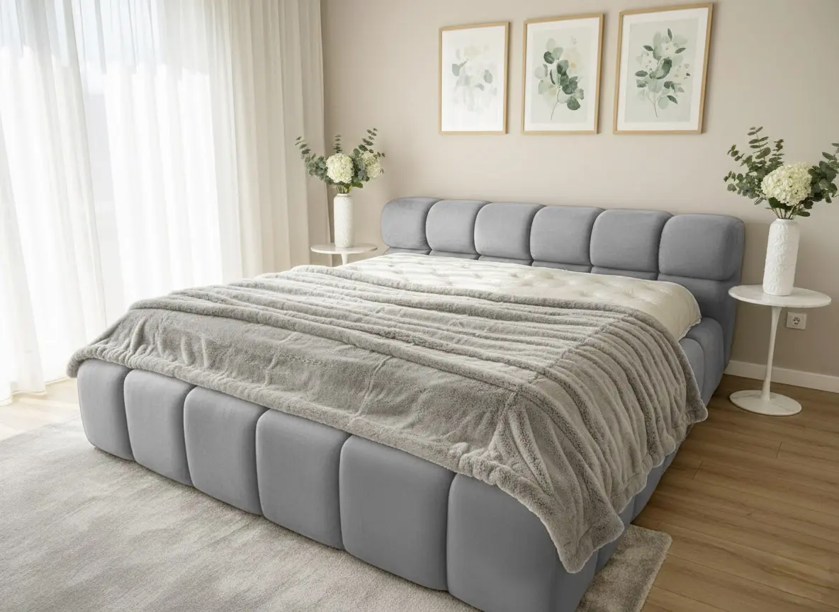 Кровать Charmbed Premium Kelly 160x200 Laguna 42 (Light Gray)
