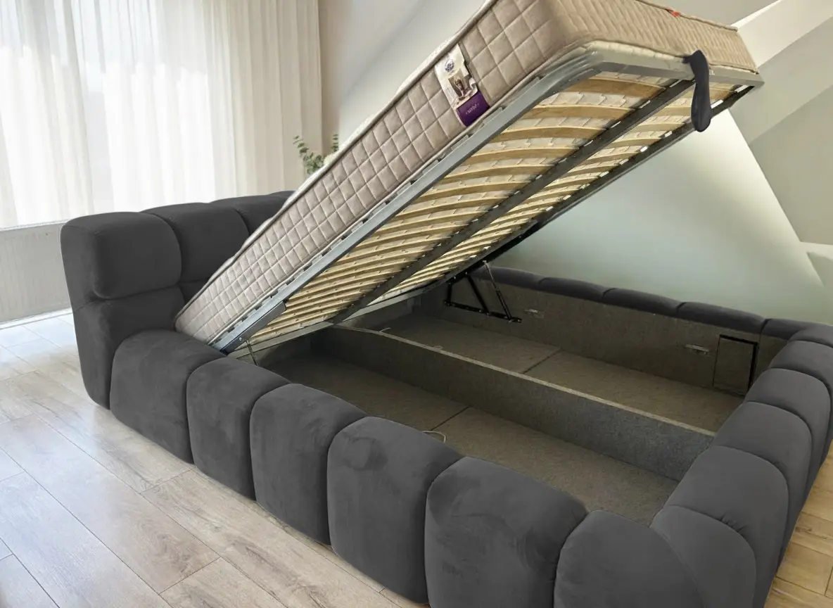 Кровать Charmbed Premium Kelly 160x200 Laguna 43 (Gray) - 3