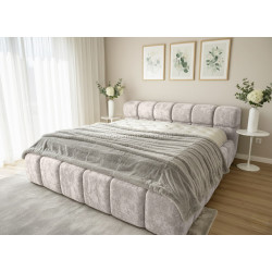 Кровать Charmbed Premium Kelly 160x200 Malibu 02 (Light Gray)