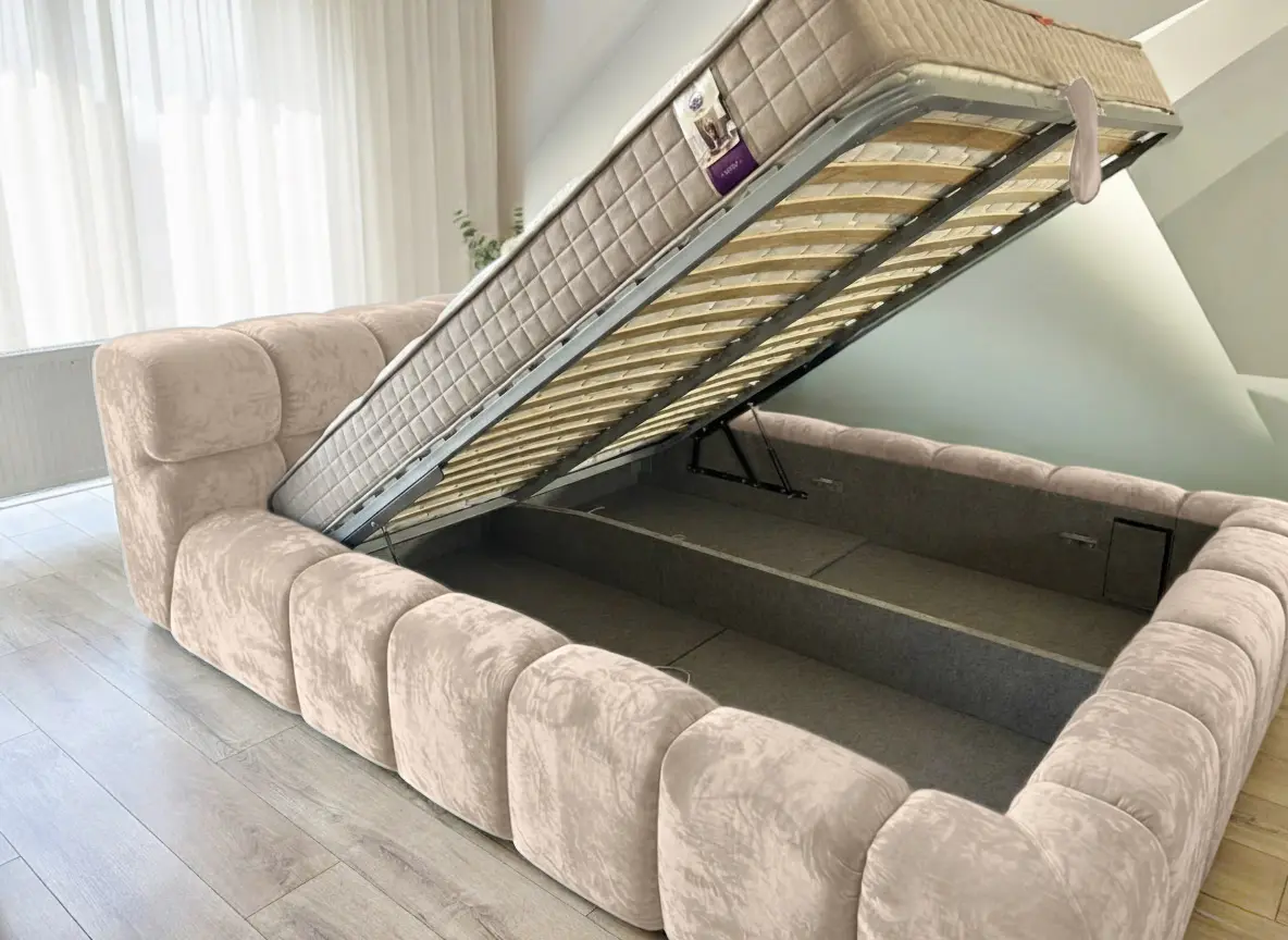 Кровать Charmbed Premium Kelly 160x200 Malibu 11 (Beige) - 3