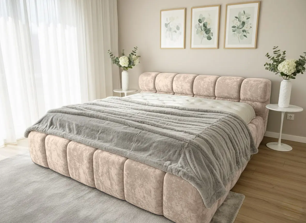 Кровать Charmbed Premium Kelly 160x200 Malibu 11 (Beige)