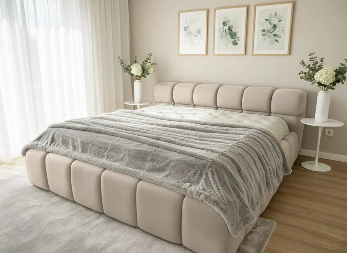 Кровать Charmbed Premium Kelly 180x200 Laguna 08 (Gray-Beige)
