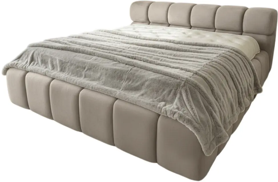 Кровать Charmbed Premium Kelly 180x200 Laguna 09 (Stone Gray) - 2