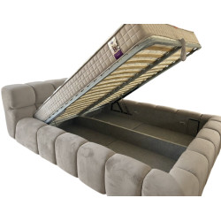 Кровать Charmbed Premium Kelly 180x200 Laguna 09 (Stone Gray) Thumb