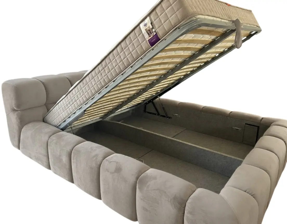 Кровать Charmbed Premium Kelly 180x200 Laguna 09 (Stone Gray) - 3