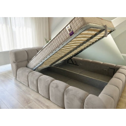 Кровать Charmbed Premium Kelly 180x200 Laguna 09 (Stone Gray) Thumb