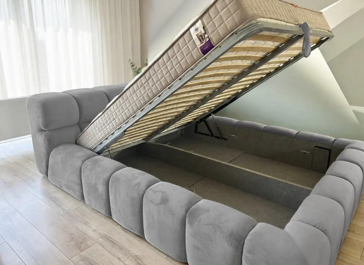 Кровать Charmbed Premium Kelly 180x200 Laguna 42 (Light Gray) - 3