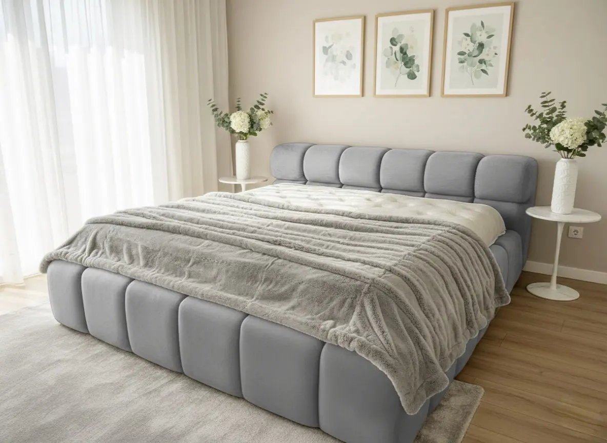 Кровать Charmbed Premium Kelly 180x200 Laguna 42 (Light Gray)