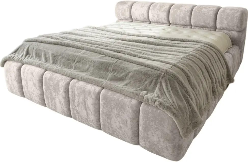 Кровать Charmbed Premium Kelly 180x200 Malibu 02 (Light Gray) - 2