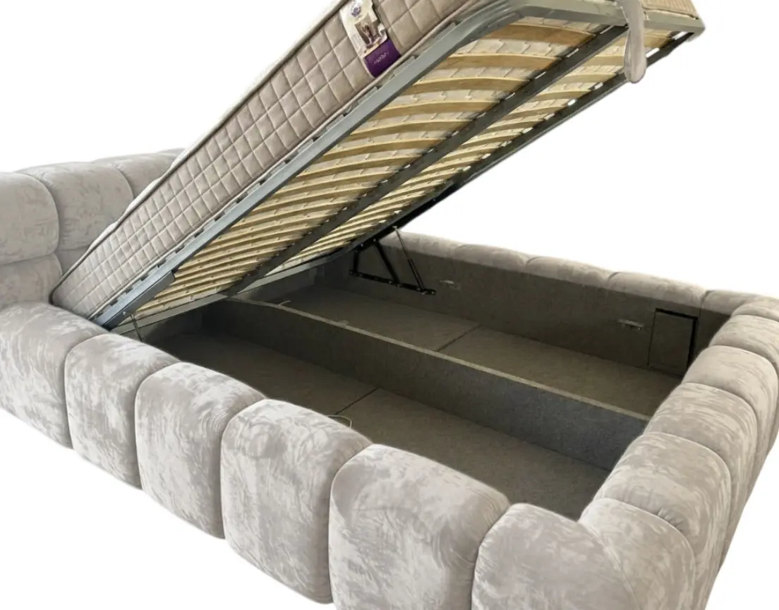 Кровать Charmbed Premium Kelly 180x200 Malibu 02 (Light Gray) - 3