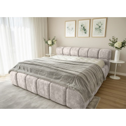 Кровать Charmbed Premium Kelly 180x200 Malibu 02 (Light Gray)