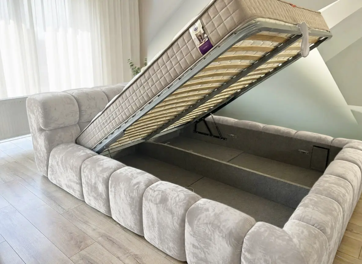 Кровать Charmbed Premium Kelly 180x200 Malibu 02 (Light Gray) - 4