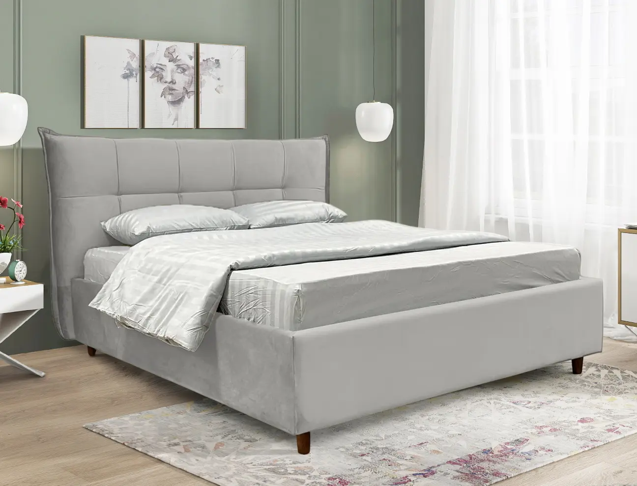 Pat Charmbed Premium Lesley 160x200 Laguna 41 (Silver)