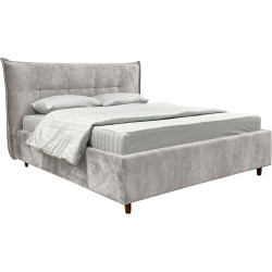 Кровать Charmbed Premium Lesley 160x200 Malibu 02 (Light Gray) Thumb