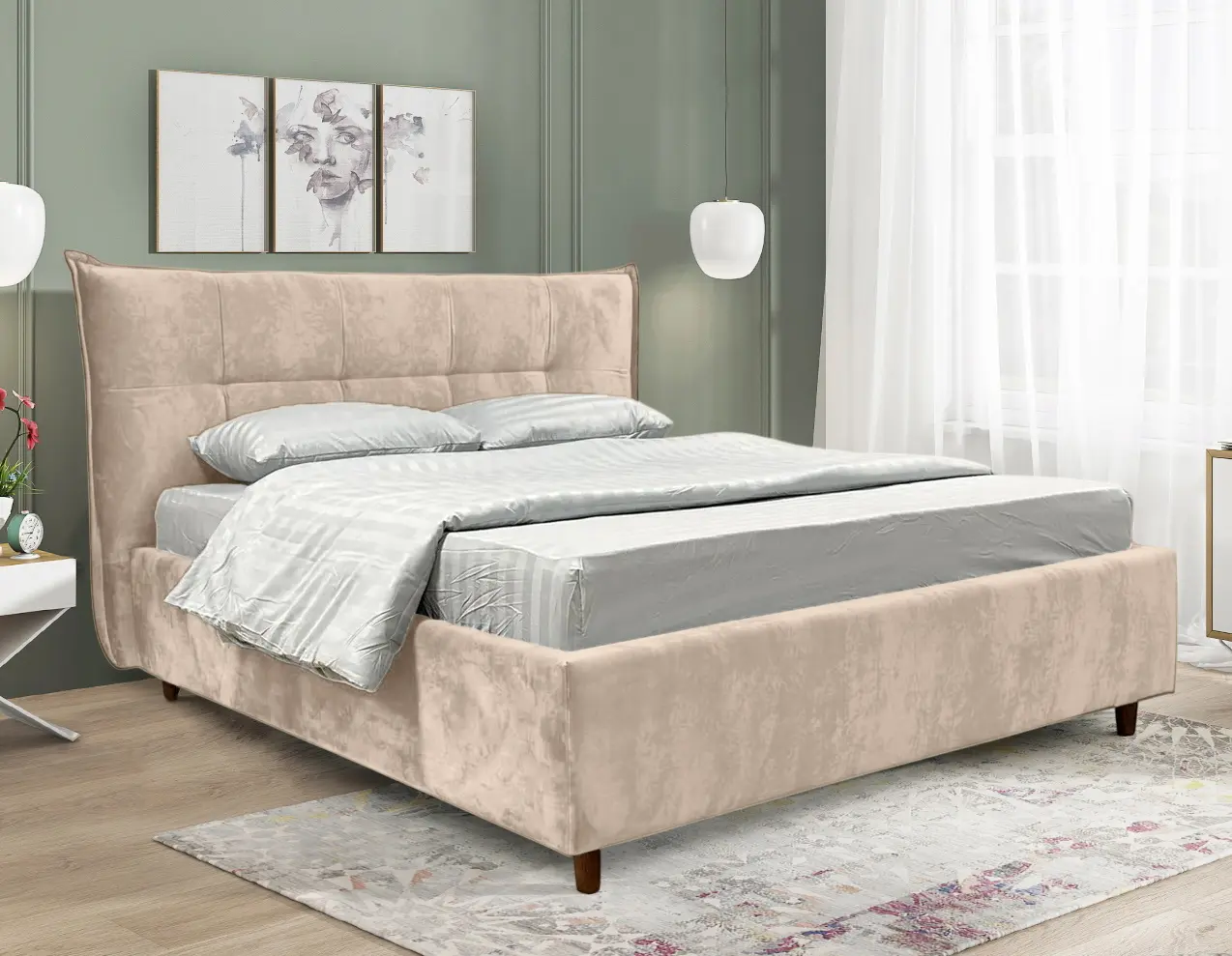 Pat Charmbed Premium Lesley 160x200 Malibu 11 (Beige)