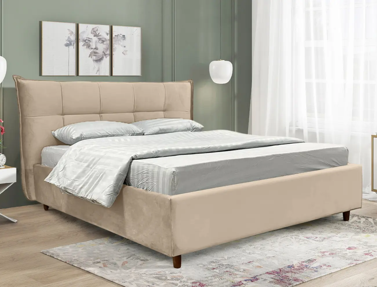 Pat Charmbed Premium Lesley 180x200 Laguna 07 (Beige)