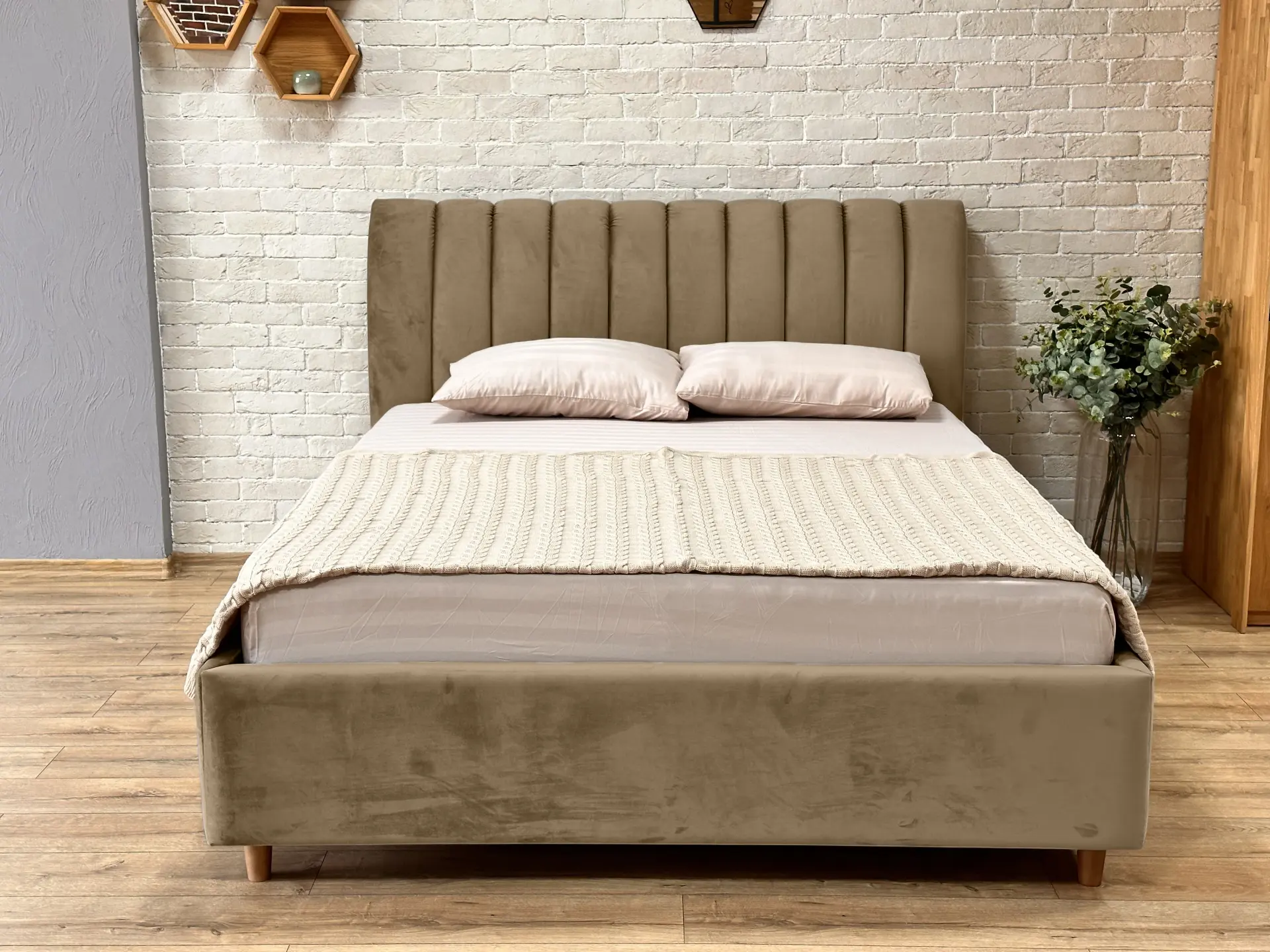 Кровать Charmbed Premium Margo 160x200 Laguna 06 (Cappuccino) - 2