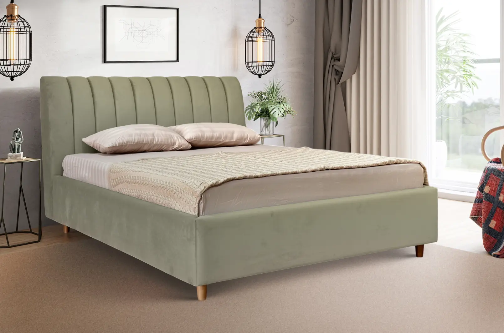 Pat Charmbed Premium Margo 160x200 Laguna 09 (Stone Grey)
