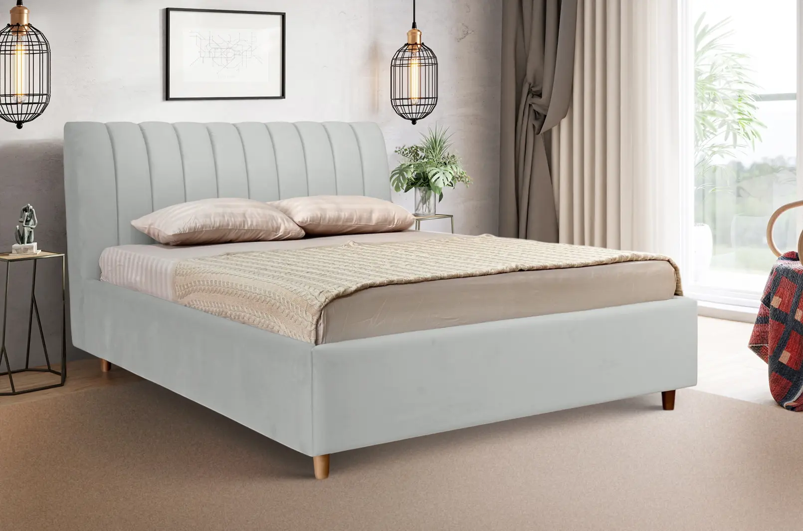 Pat Charmbed Premium Margo 160x200 Laguna 41 (Silver)