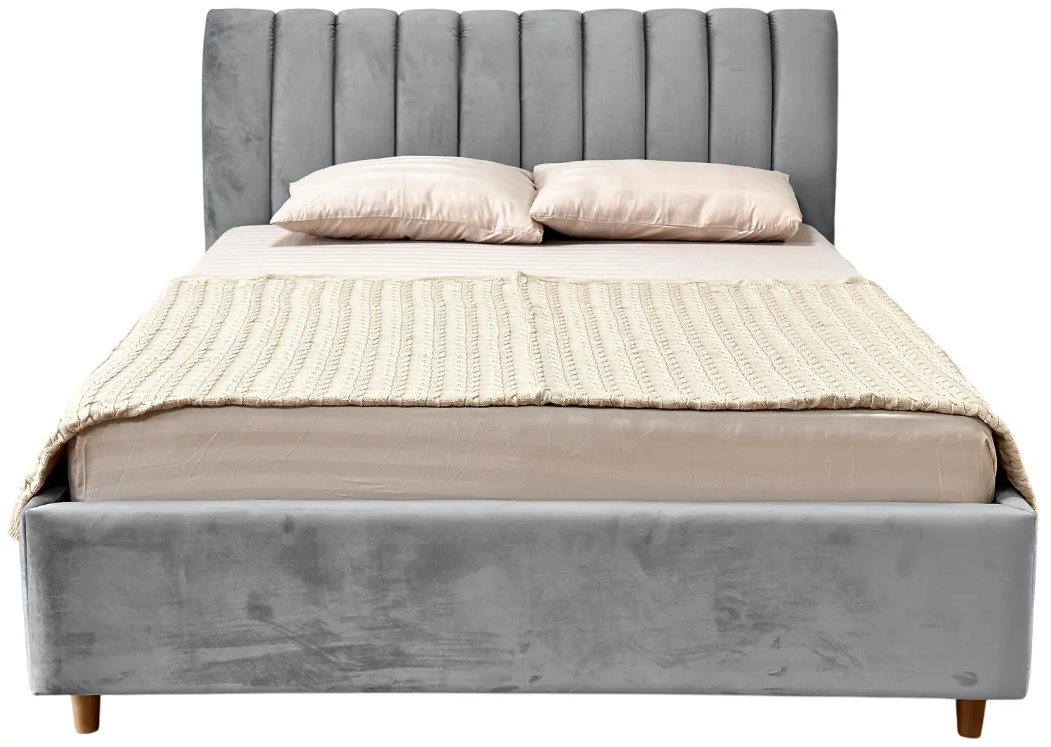 Кровать Charmbed Premium Margo 160x200 Laguna 42 (Light Gray) - 3