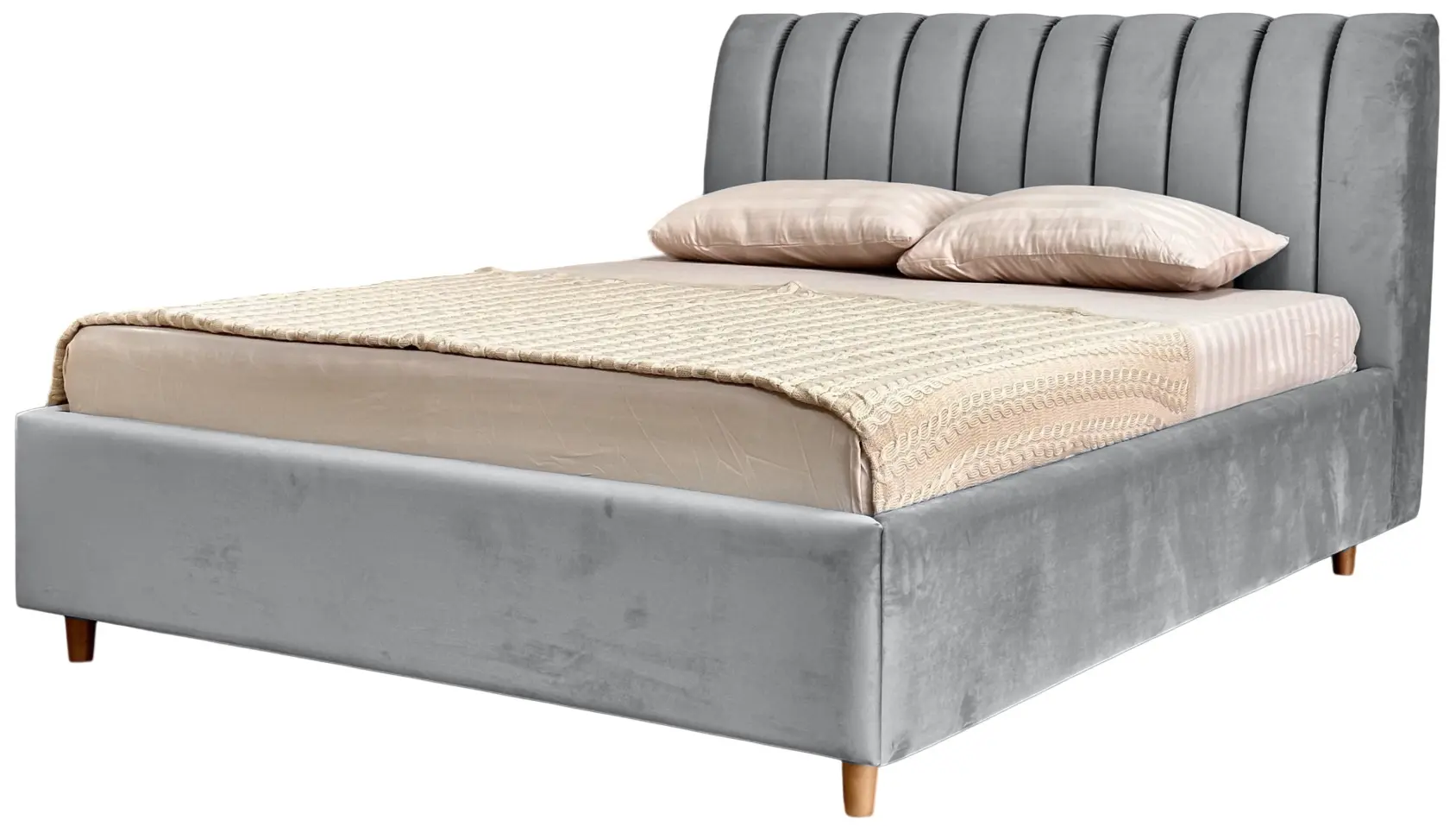 Кровать Charmbed Premium Margo 160x200 Laguna 42 (Light Gray) - 4