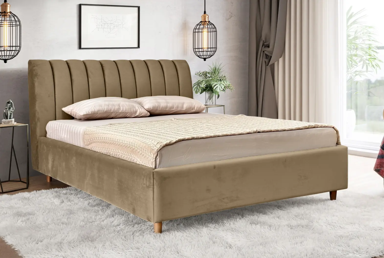 Кровать Charmbed Premium Margo 180x200 Laguna 06 (Cappuccino)