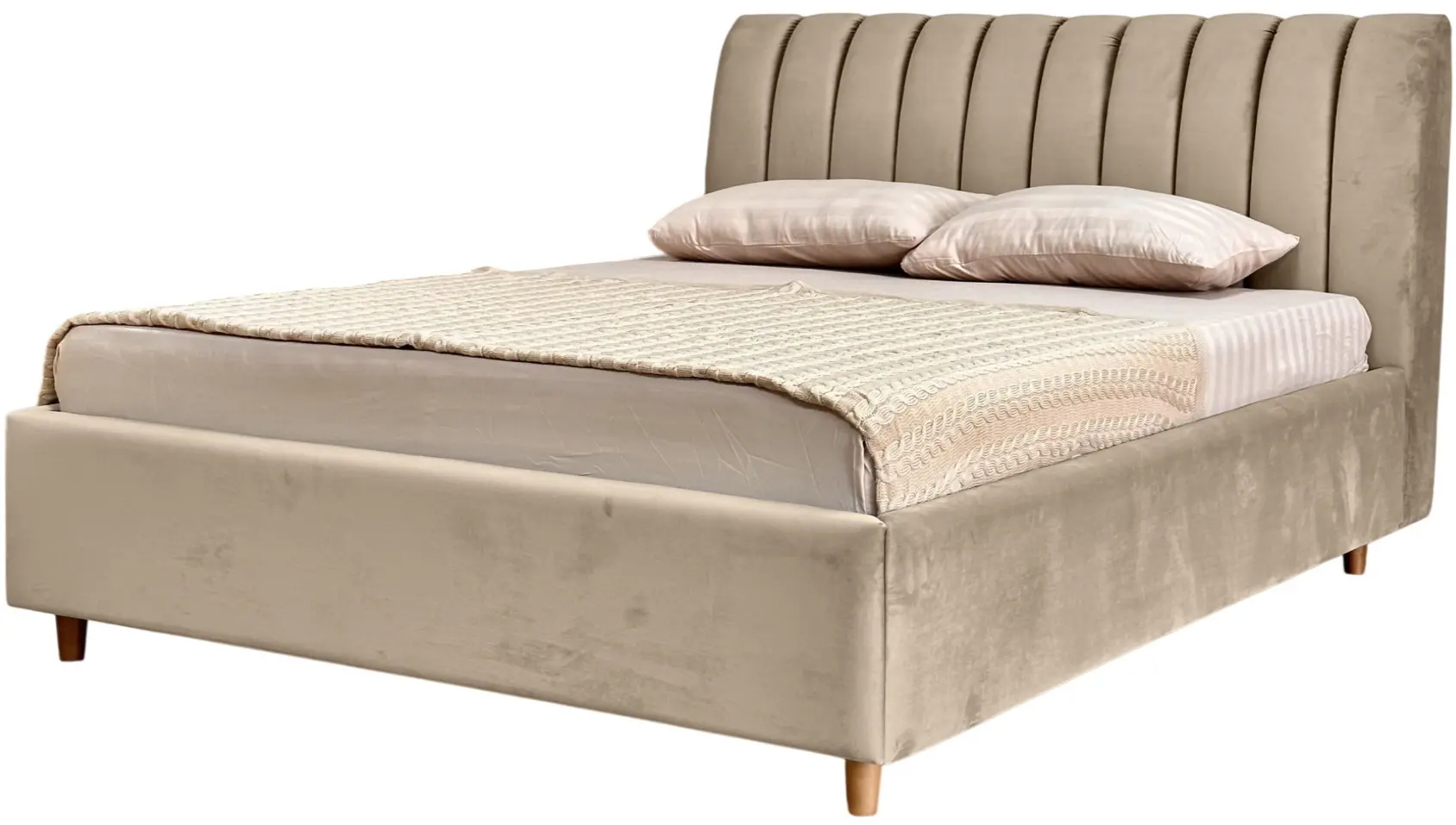 Кровать Charmbed Premium Margo 180x200 Laguna 07 (Beige) - 4