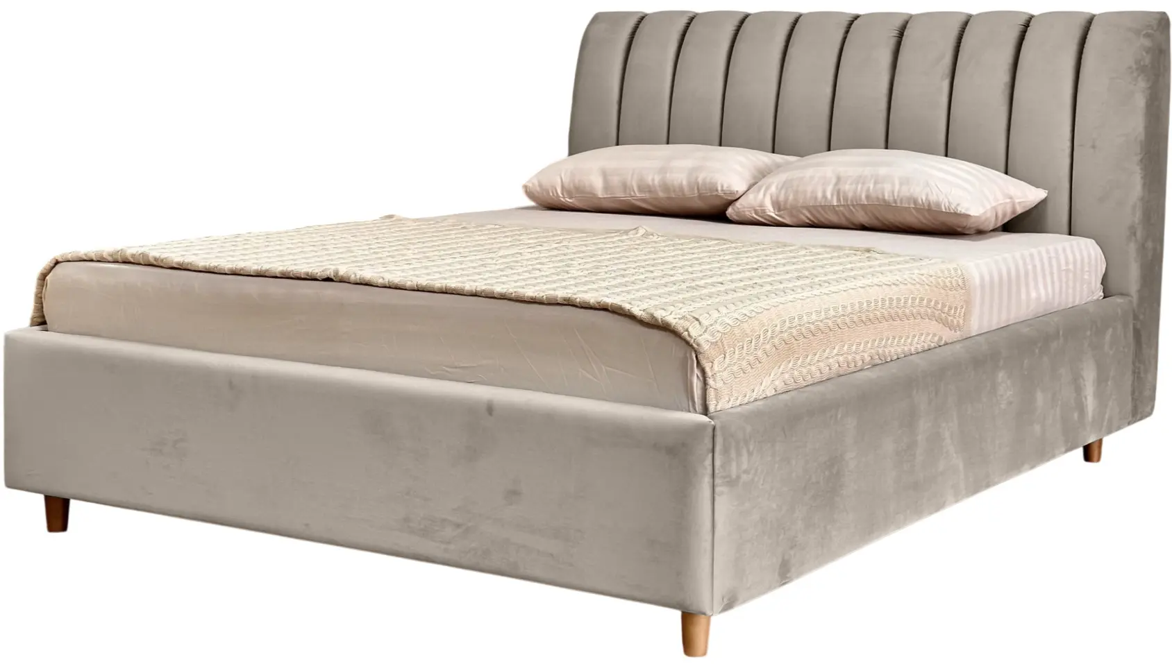Кровать Charmbed Premium Margo 180x200 Laguna 09 (Stone Gray) - 4