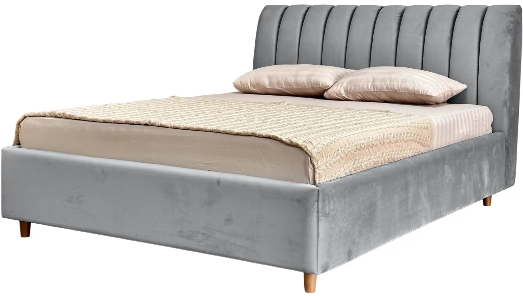 Кровать Charmbed Premium Margo 180x200 Laguna 42 (Light Gray) - 4