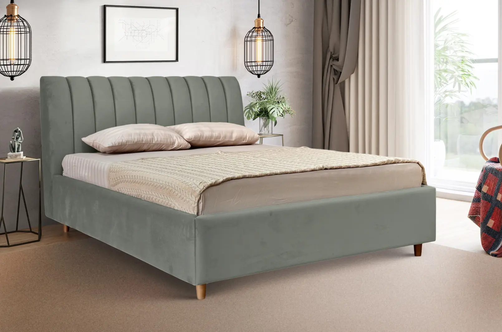 Pat Charmbed Premium Margo 180x200 Laguna 43 (Dark Grey)