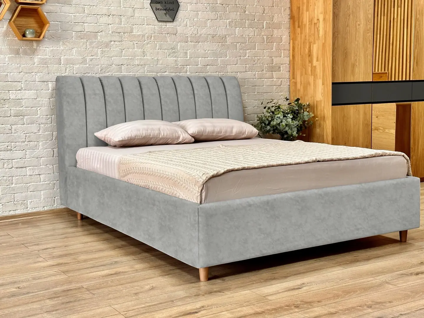 Кровать Charmbed Premium Margo Malibu 02 160x200 (Dark Gray)