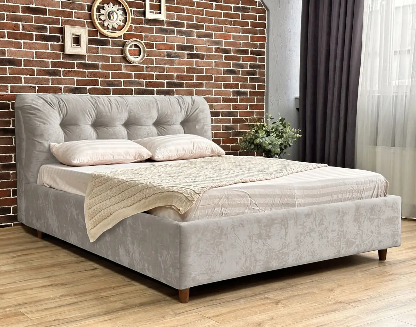 Pat Charmbed Premium Victoria 160x200 Malibu 02 (Light Gray)