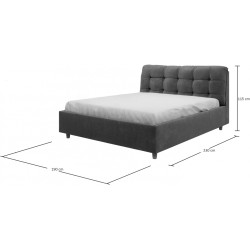 Кровать Charmbed Premium Victoria 180x200 Laguna 07 (Beige) Thumb