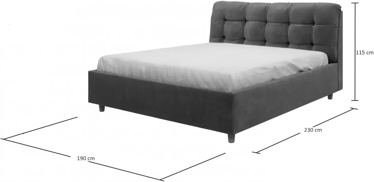 Кровать Charmbed Premium Victoria 180x200 Laguna 07 (Beige) - 5