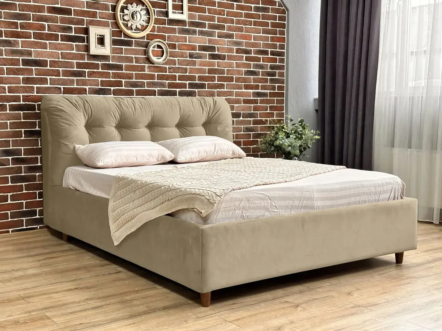 Кровать Charmbed Premium Victoria 180x200 Laguna 07 (Beige)