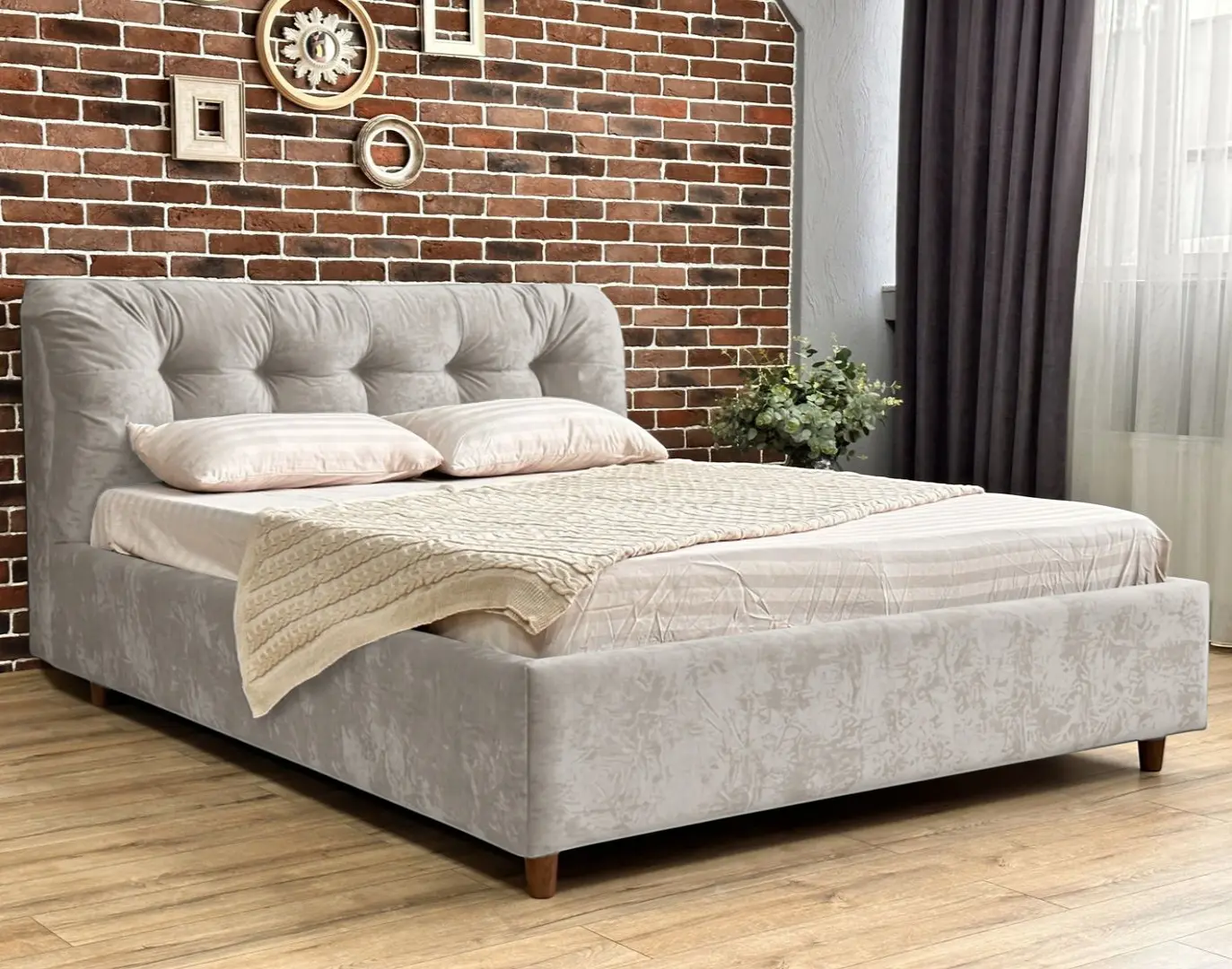 Pat Charmbed Premium Victoria 180x200 Malibu 02 (Light Gray)
