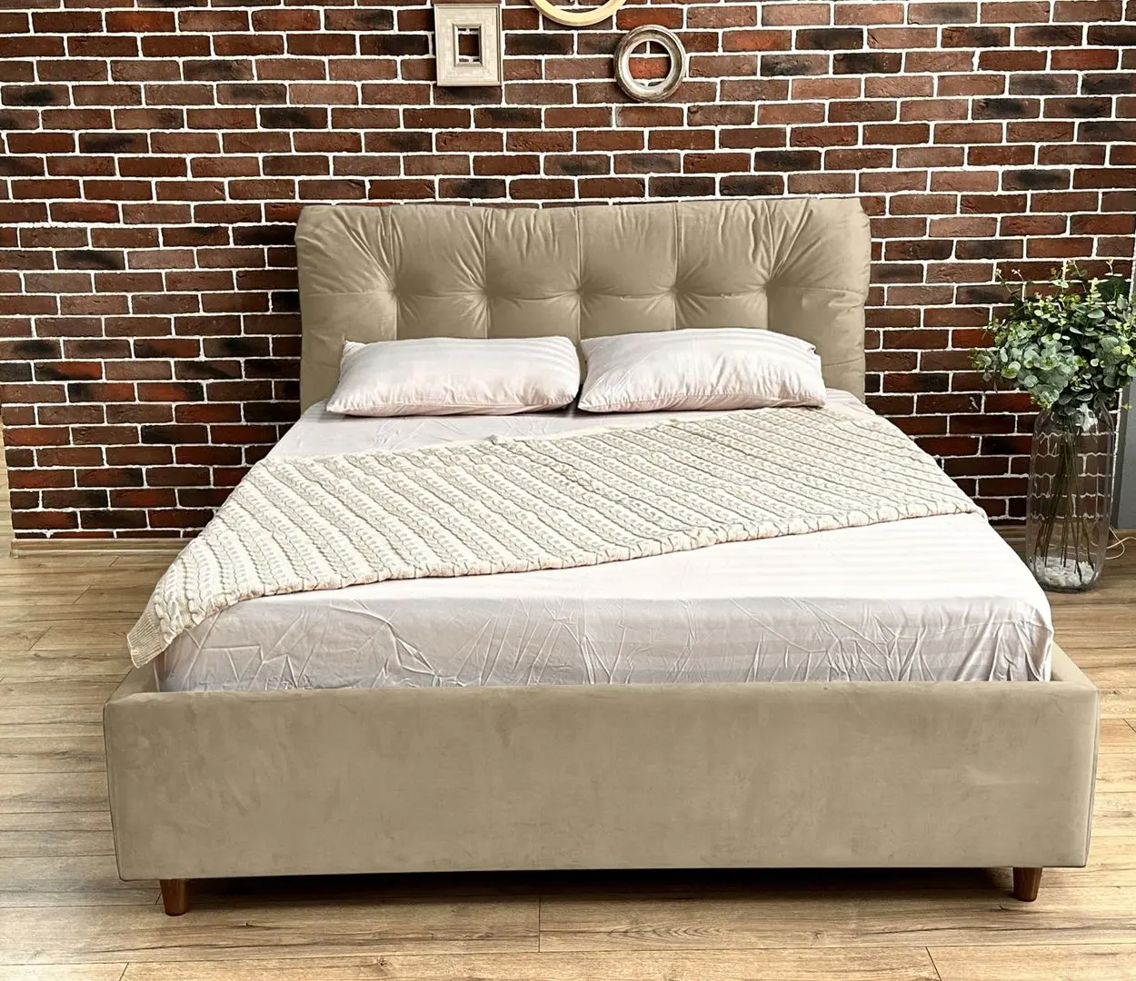 Кровать Charmbed Premium Victoria Laguna 07 160x200 (Beige) - 2