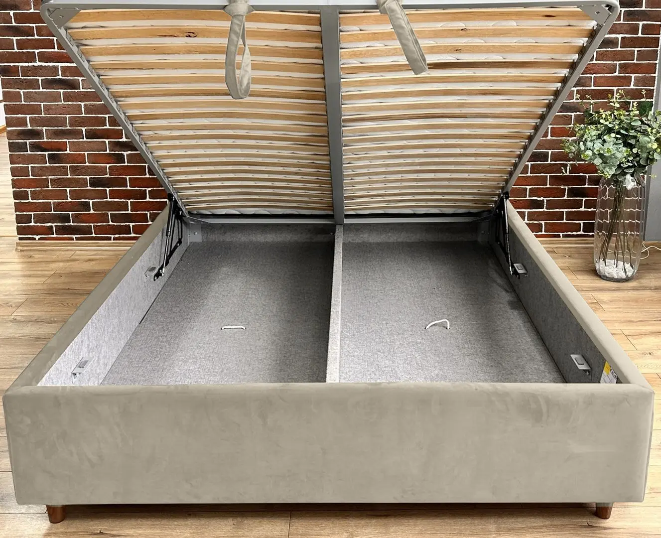 Кровать Charmbed Premium Victoria Laguna 08 160x200 (Gray-Beige) - 3