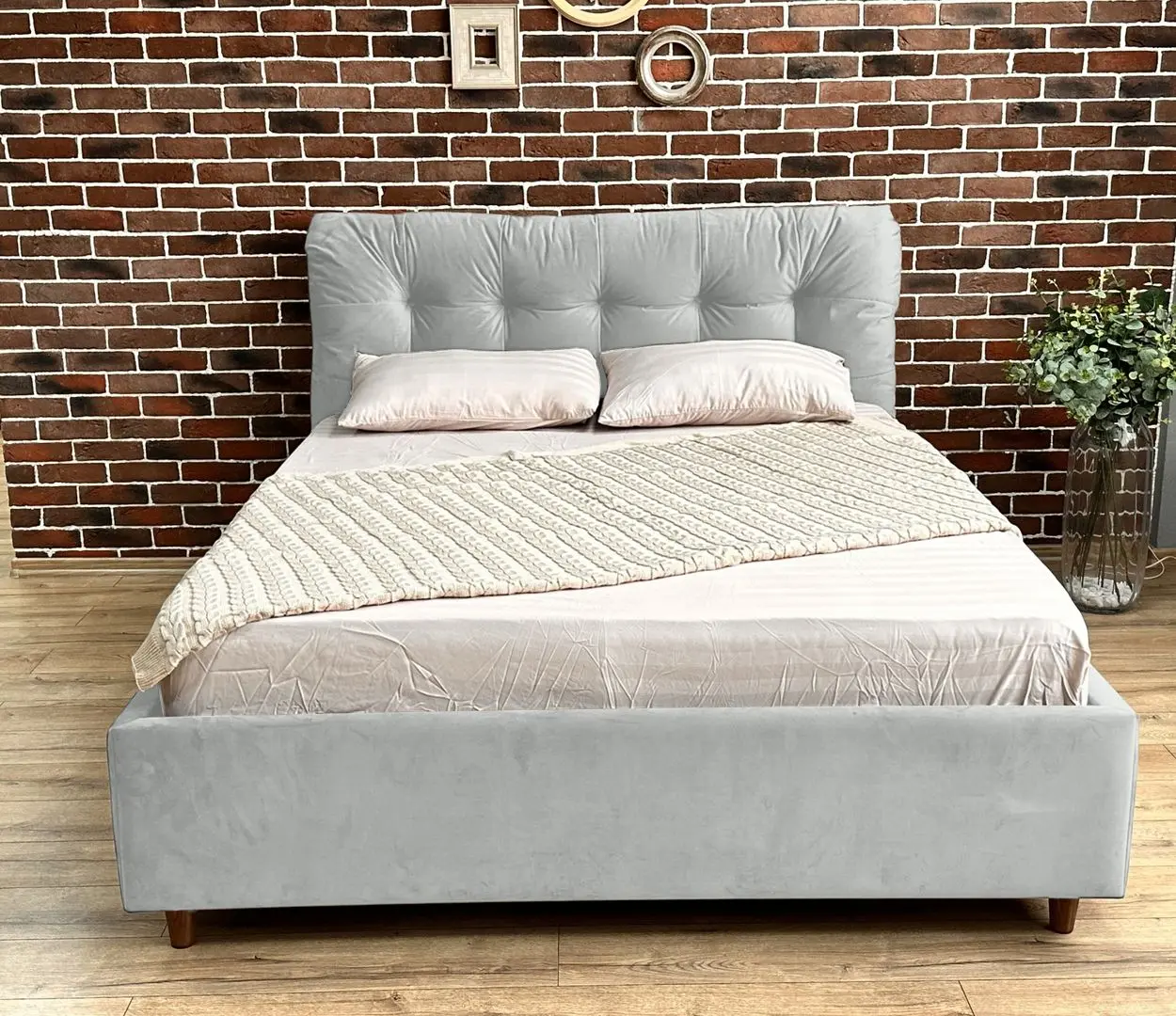 Кровать Charmbed Premium Victoria Laguna 41 160x200 (Light Gray) - 2