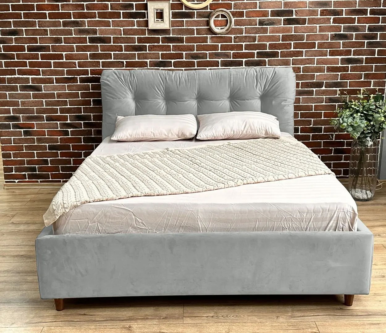 Кровать Charmbed Premium Victoria Laguna 42 160x200 (Light Gray) - 2