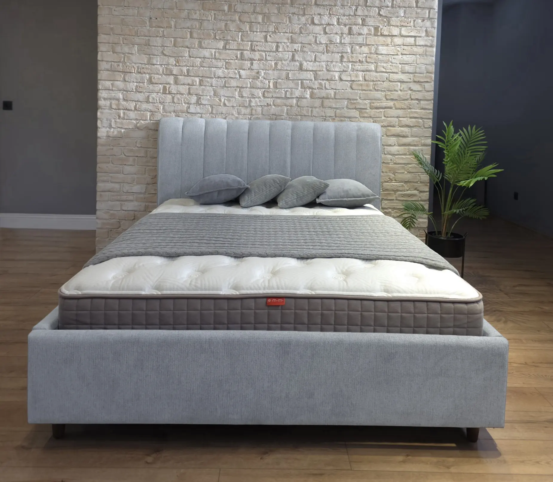 Кровать Charmbed Rita Prestige 140x200 Glow 15 (Light Grey) - 2