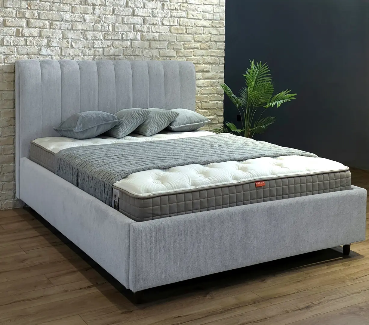 Кровать Charmbed Rita Prestige 140x200 Glow 15 (Light Grey)
