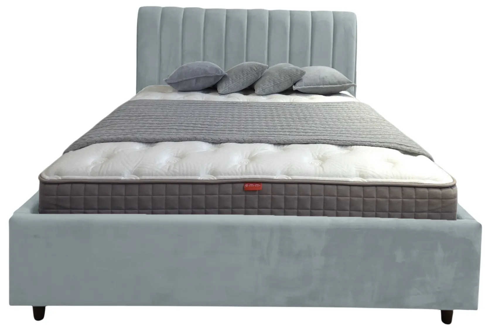 Кровать Charmbed Rita Prestige 140x200 Velluto 15 (Silver) - 3