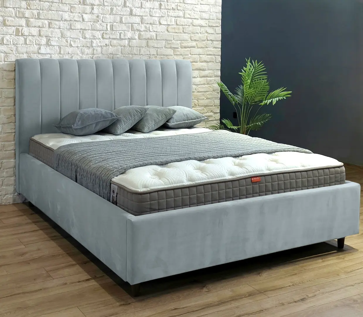 Кровать Charmbed Rita Prestige 140x200 Velluto 15 (Silver)